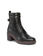 Pikolinos Botine dama - piele naturala - negru - tocul bloc - inchidere cu sireturi -