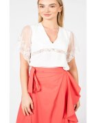 Pinko Bluze dama cu dantela si matase - M