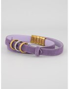 Pinko Curea de piele intoarsa - Ametist