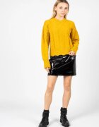 Pinko Fusta dreapta cu aspect lacuit - 34
