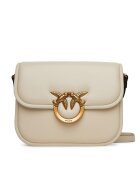 Pinko Geanta dama Love Box Bag Fl Mini - piele naturala - alba