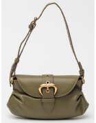 Pinko Geanta de piele cu bareta decorativa Jolene - Verde/Kaki