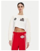 Pinko Hanorac dama alb - ecru - croiala crop top