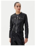 Pinko Jacheta de piele pentru femei negru -