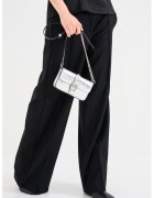 Pinko Pantaloni din amestec de lana cu croiala ampla - Negru