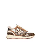 Pinko Pantofi sport dama - Leopard M36 SS0087P121 - piele naturala - maro/crem