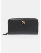 Pinko Portofel din piele cu fermoar Ryder - Negru
