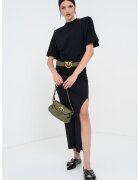 Pinko Rochie lunga cu decolteu la baza gatului - Negru