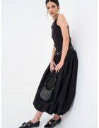 Pinko Rochie midi din amestec de bumbac cu buzunare laterale - Negru