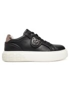 Pinko Tenisi dama Yoko - piele naturala - negru/auriu -