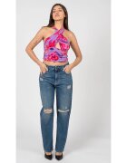 Pinko Top crop cu imprimeu floral Tenue -