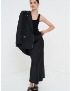 Pinko Top din amestec de matase cu decolteu patrat - Negru