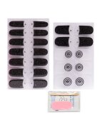 Pinx Sticker pentru unghii din gel set 24 bucati - negru