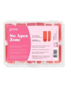 Pinx Tipsuri reutilizabile set 120 bucati - coral - fara apex - dimensiuni variate