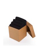 Pirin Hill Cutie cu 4 perechi de sosete Invizibile tip talpici Negru