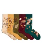 Pirin Hill Cutie de lux cu 5 perechi sosete din bumbac Povesti de Toamna