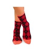 Pirin Hill Sosete bambus COMFORT FEET Argyle Bordeaux Red