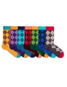 Pirin Hill Sosete bambus COMFORT FEET Argyle Luxury Box 7 Buc.