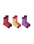 Pirin Hill Sosete bambus CUTIE 3 FINE BAMBOO Albine - Violet Galben Coral