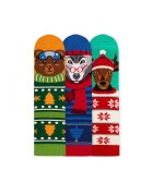 Pirin Hill Sosete bambus de Craciun BOX 3 Comfort Feet Socks Craciun Urs Cerb Lup