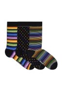 Pirin Hill Sosete bambus FINE BAMBOO curcubeu cutie 3 buc.
