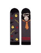 Pirin Hill Sosete bumbac Arty Socks Maimuta Afacerista Antracit - Gri antracit