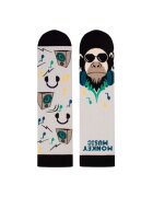 Pirin Hill Sosete bumbac Arty Socks Maimuta DJ Albastru pal - Albastru deschis
