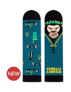 Pirin Hill Sosete bumbac Arty Socks Maimuta Fitness Guru Turcoaz - Turcoaz