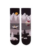 Pirin Hill Sosete bumbac Arty Socks Peisaj Montan Gri