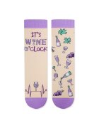 Pirin Hill Sosete bumbac - Arty Socks WINERY Ecru