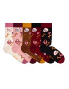 Pirin Hill Sosete bumbac - LUXURY BOX 5 Colour Cotton VALENTINE'S DAY 5 buc