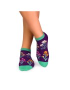 Pirin Hill Sosete bumbac - model floral - Violet