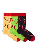 Pirin Hill Sosete bumbac organic - BOX 3 COLOUR COTTON MEXICO CHILI PEPPER