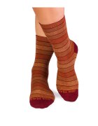 Pirin Hill Sosete bumbac organic cu dungi 98% COTTON RICH Portocaliu