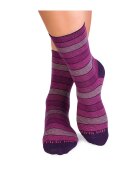 Pirin Hill Sosete bumbac organic cu dungi 98% Cotton Rich Roz