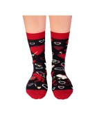 Pirin Hill Sosete bumbac organic cu inimioare Colour Cotton Amore Negru