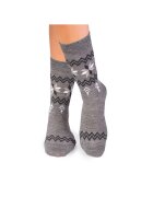 Pirin Hill Sosete calduroase din lana merino Snow Gri -