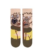 Pirin Hill Sosete din bumbac organic Arty Socks Koala Indragostite Kaki - Kaki