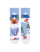 Pirin Hill Sosete din bumbac organic de Craciun Arty Socks Capybara George Albastru