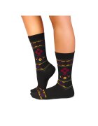 Pirin Hill Sosete lana merino Ethno Fine Black -