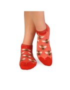 Pirin Hill Sosete scurte bambus - FINE BAMBOO Sneaker Bees - Orange