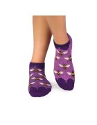 Pirin Hill Sosete scurte bambus - FINE BAMBOO Sneaker Bees - Purple