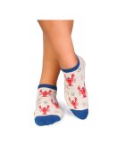 Pirin Hill Sosete scurte bumbac Fine Cotton Sealife Homar Ecru -