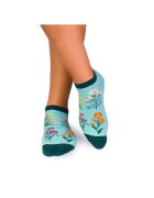 Pirin Hill Sosete scurte bumbac - model floral - Menta