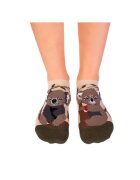 Pirin Hill Sosete scurte din bumbac organic Arty Socks Koala Indragostite Kaki