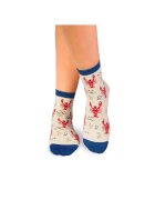 Pirin Hill Sosete scurte peste glezna bumbac organic Sealife Homar Alb - Multicolor