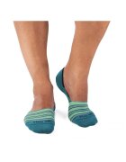 Pirin Hill Sosete tip talpici INVISIBLE ORGANIC SOCKS Lines Turquoise