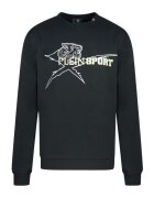 Plein Sport Bluza cu imprimeu frontal metalizat - Negru