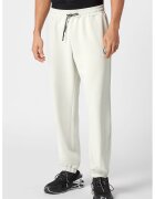 Plein Sport Pantaloni cu mansete elastice pentru fitness - Alb fildes