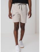 Plein Sport Pantaloni scurti cu snur si imprimeu logo - Grej